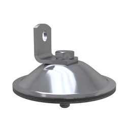 [RTBCTR01] BASE CHAPETON TRIPIE ARM. A. INOX.